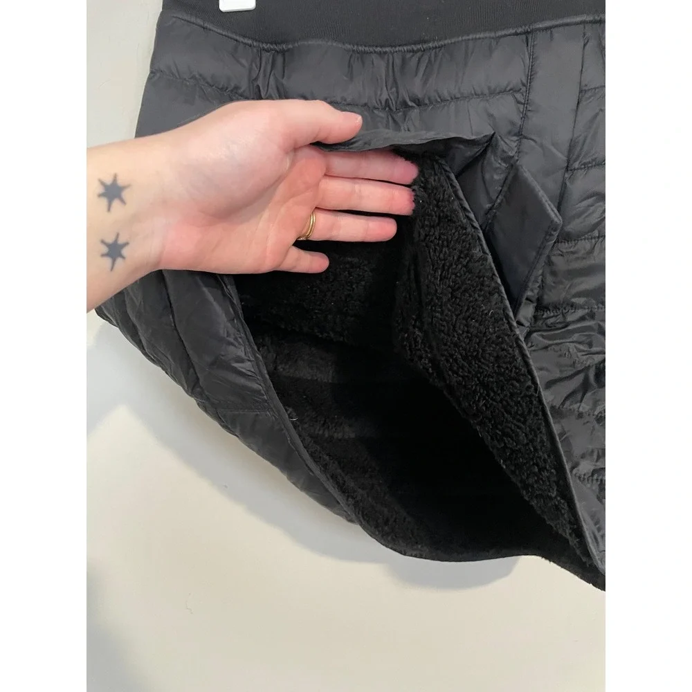 Aventure Women's Fleece Lined Quilted Down Skirt in‎ Black Size Small